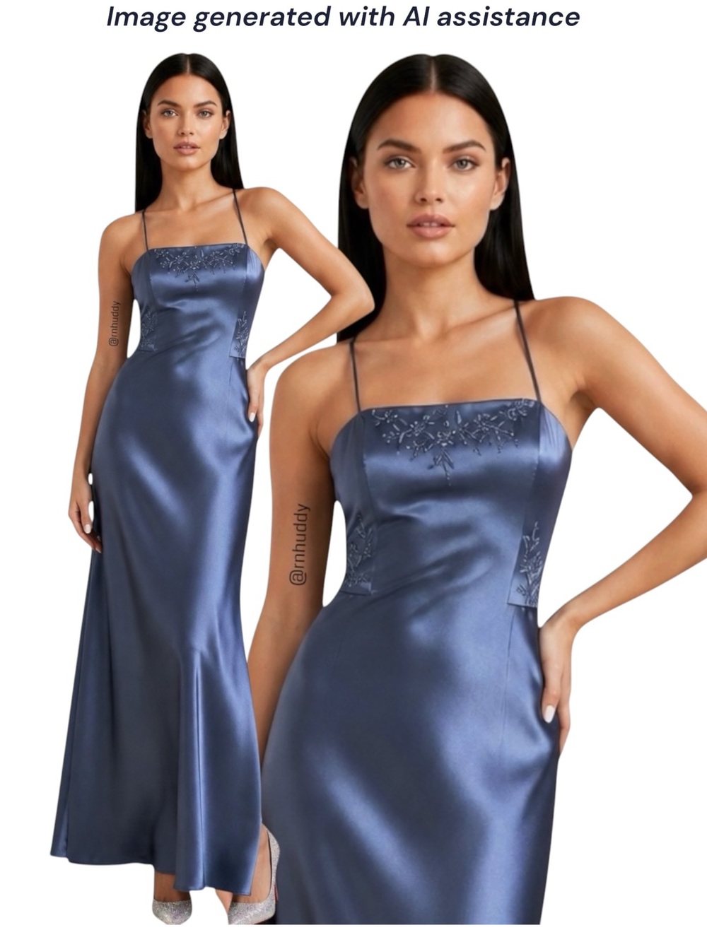 NWT Alex Evenings size 10 twilight embellished maxi dress
